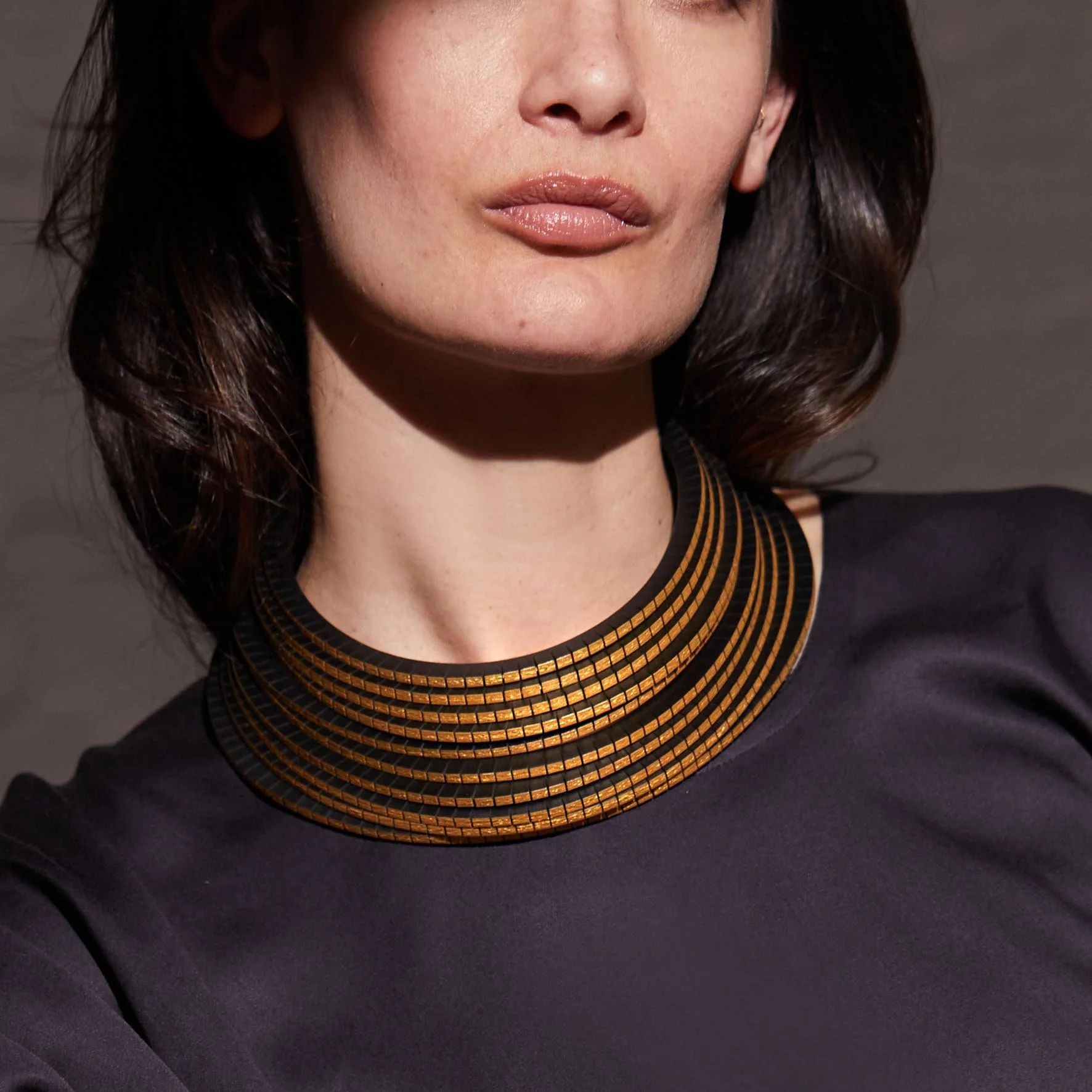 STACKING NECKLACE / Leather Jewellery Designer - Tania Clarke Hall